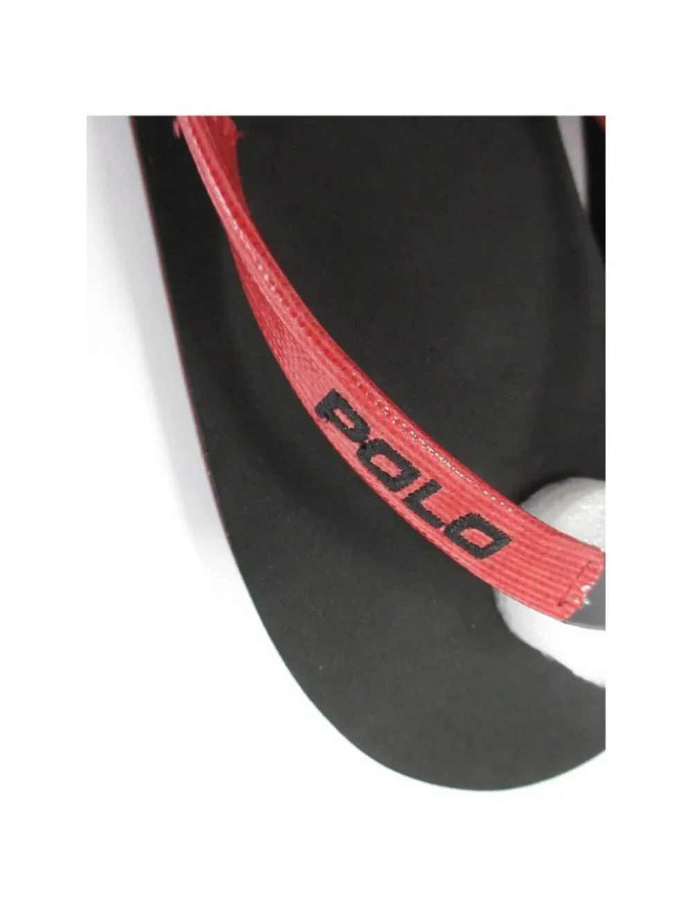 Polo Ralph Lauren Sandals 11 D Red Flip Flops Canby Thong Pony Logo